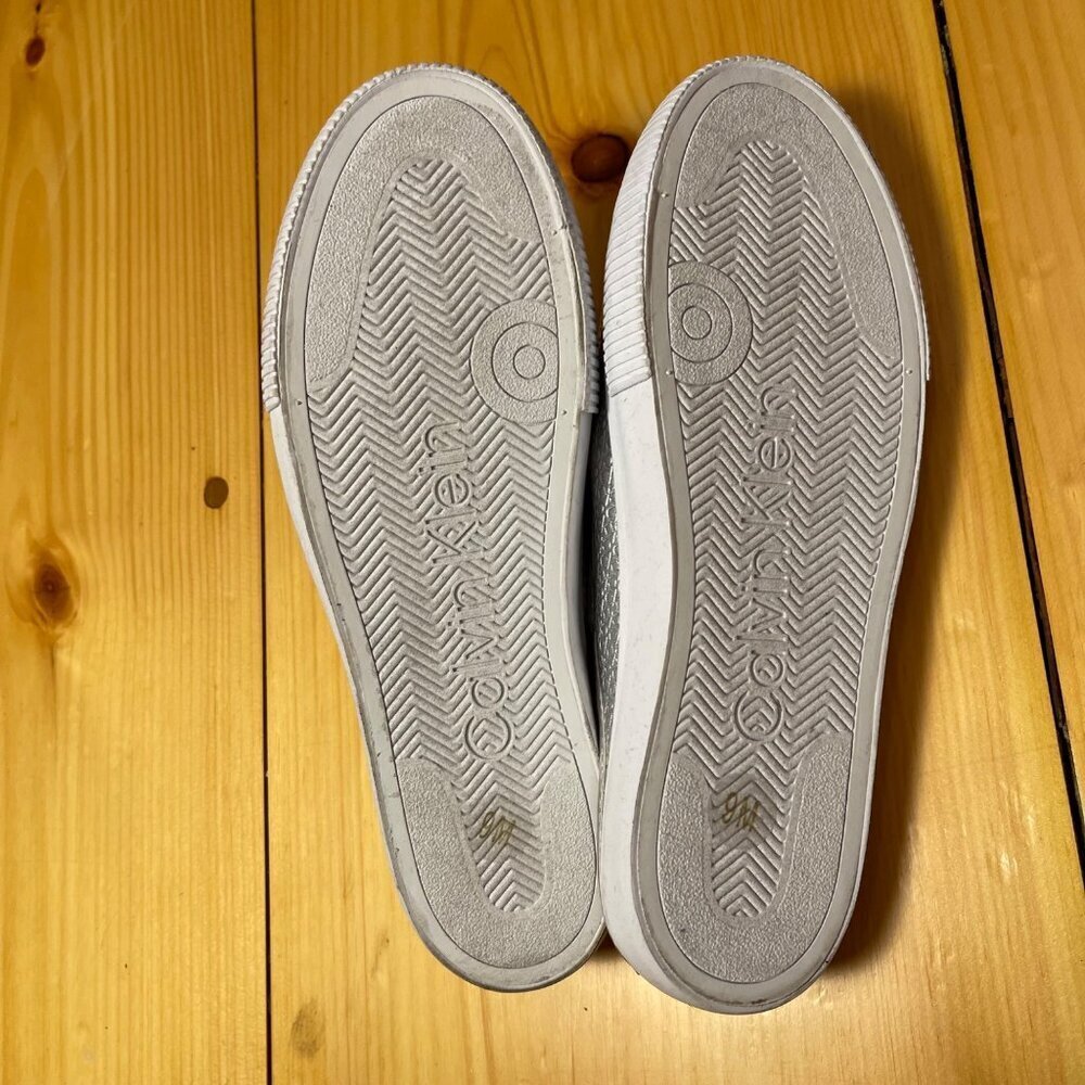 Calvin Klein Silver Slip-On Women's Shoes Size 9 Silver - Picture 3 of 4